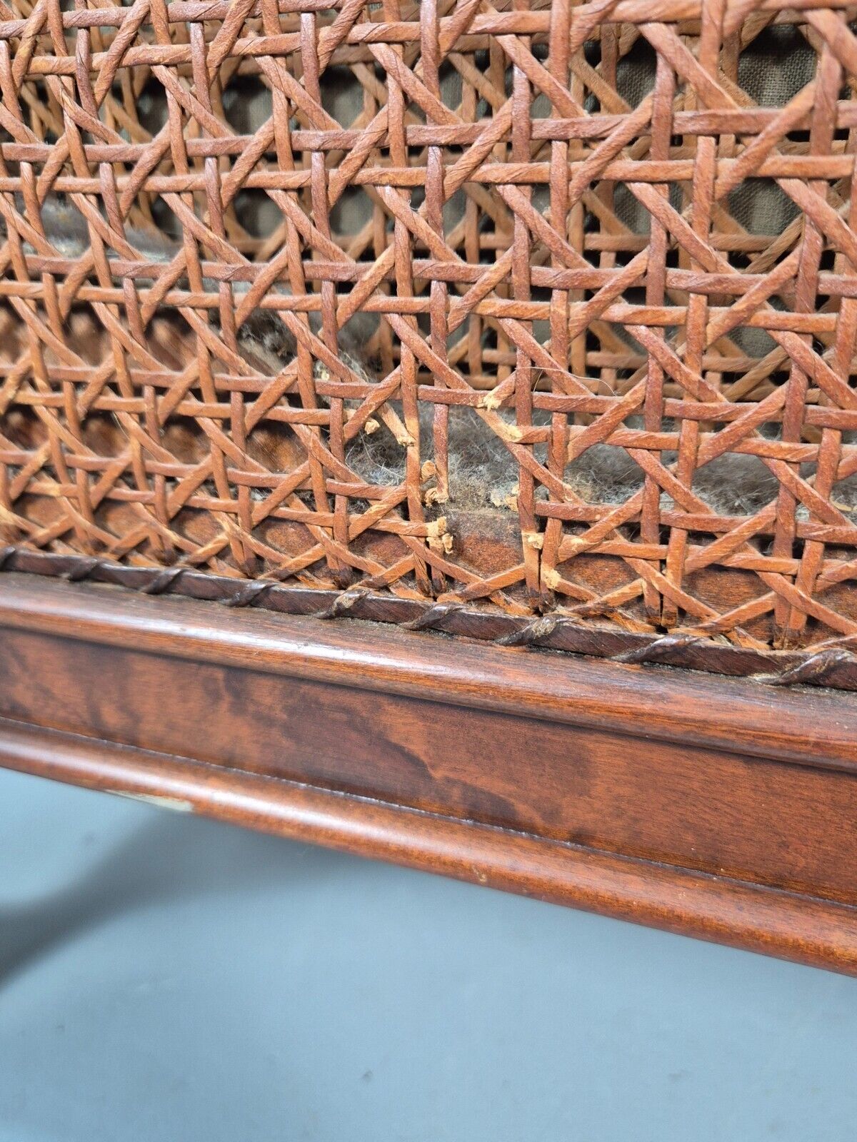 Antique Danish Lounge Chair Bergere Sides Ball and Claw Legs 1920s EB8972 VCLO - UKDK FURNITURE