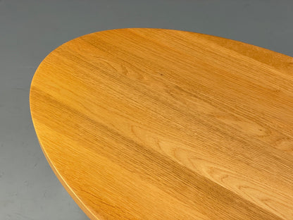 Danish Oval Coffee Table Oak Steel Designed By Ebbe Gehl Naver EB9509 MWOO - UKDK FURNITURE