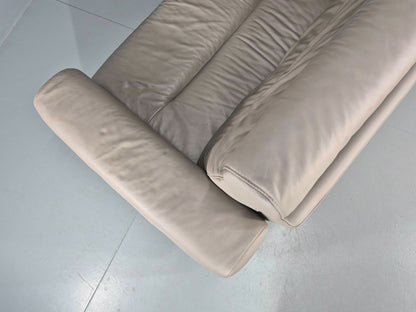 Stressless Stella 3 Seat Settee In Grey Leather Modern Ekornes EB11476 M3ss22