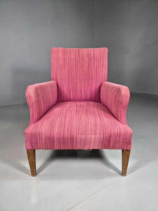 Vintage Lounge Chair lilac Pink Wool 1930s Retro EB7379 VCLO - UKDK FURNITURE