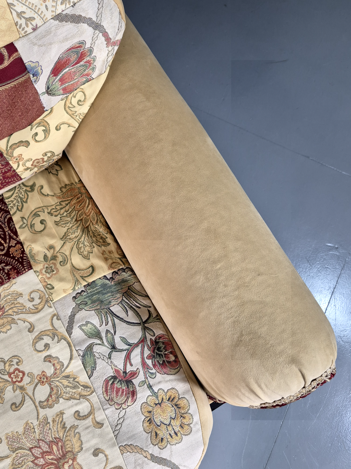 Vintage Lounge Chair Patchwork Ducal 1990s Retro EB7363 VCLO4