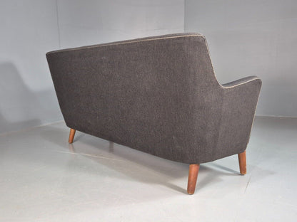 Vintage Danish 2 seat Sofa Dark Grey Mid Century Modern Retro 1950s EB8318 MNOR - UKDK FURNITURE