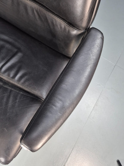 Roder Sohne Leather and Aluminium Boardroom Chair 1960s Retro MCM EB10616 MNOR14