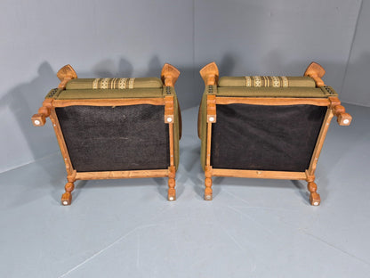 2 Kjaernulf Lounge Chairs Retro 1970s Green Light Oak Retro EB10750 VCLO11