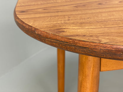 Vintage 1960s Dining Table Formica Beech Mid Century By P I Dinette EB9823 MWOO - UKDK FURNITURE