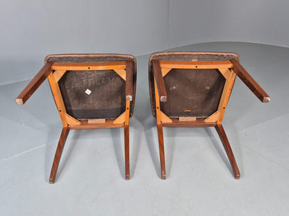 2 Vintage G plan Dining Chairs X Back 1970s Retro MCM Teak Frame EB11778 MDIN9