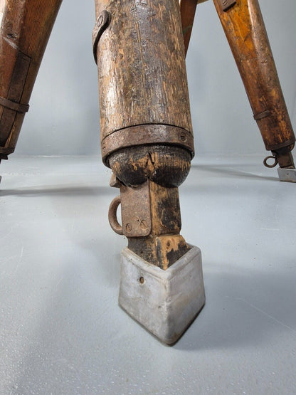Vintage Pommel Horse 1950s Suede Pine Industrial Retro EB8863 VWOO - UKDK FURNITURE