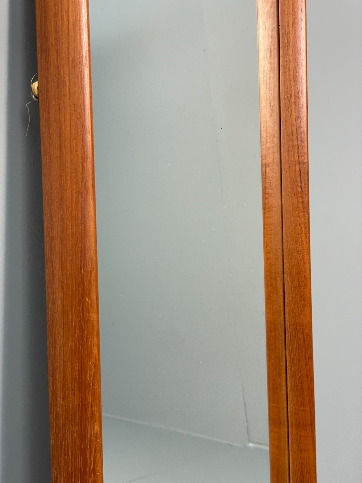 Vintage Teak Wall Mirror - 1960s Danish Mid Century Design EB10865 MWOO13