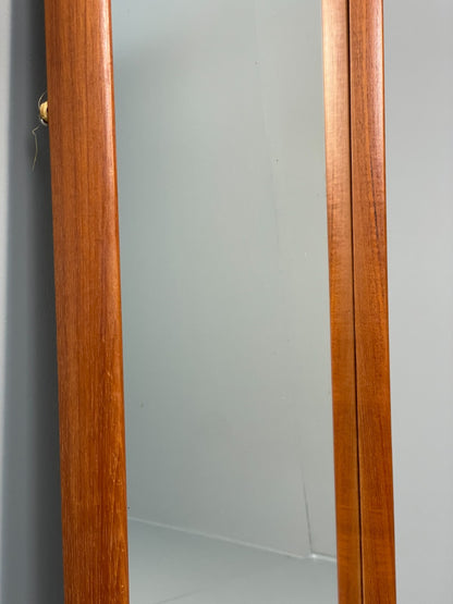 Vintage Teak Wall Mirror - 1960s Danish Mid Century Design EB10865 MWOO13