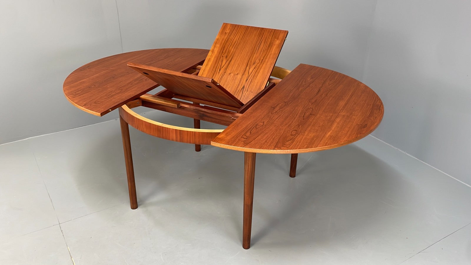 Vintage McIntosh Dining Table Circular Teak Extending 1960s Retro EB11685 MWOO13