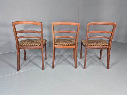 3 G Plan Dining Chairs Teak Frame Original Upholstery 1970s Retro  EB11573 MDIN10