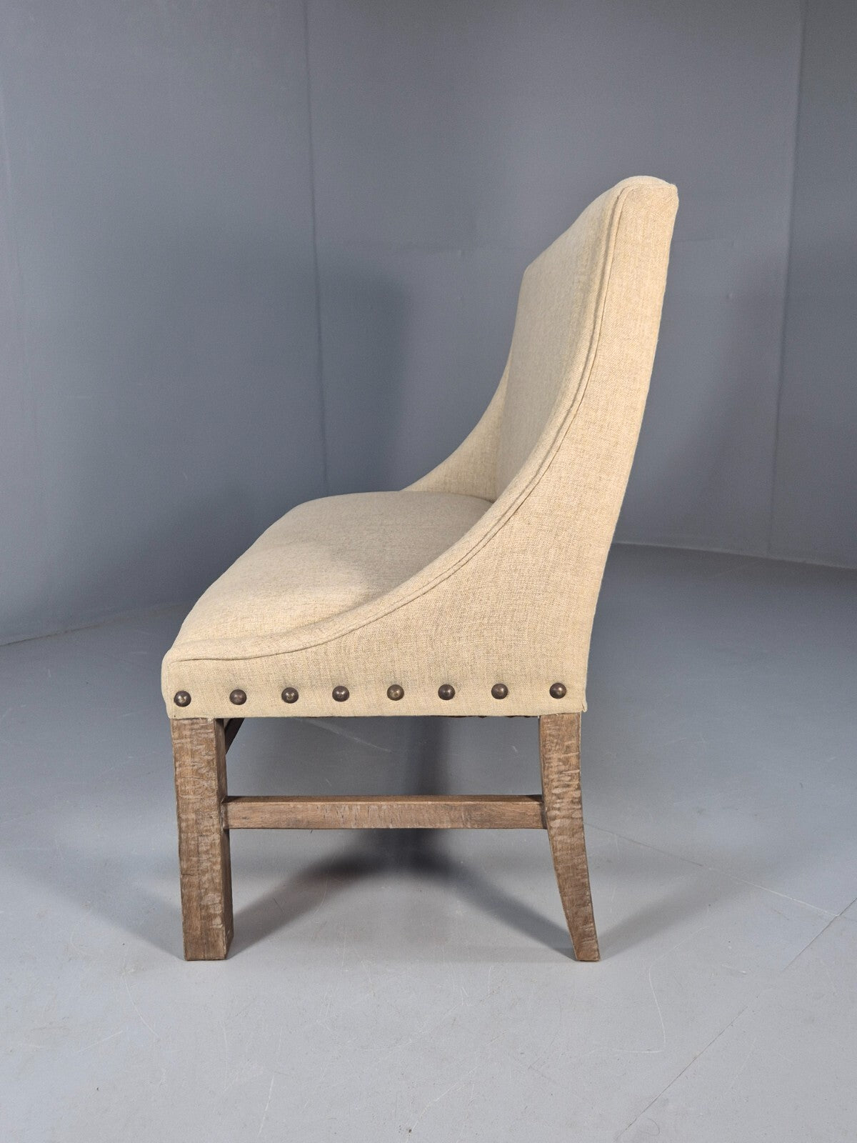 Vintage Danish 2 Seat Sofa Classic Antique Style Modern Cream Wool EB9587 V2SS - UKDK FURNITURE