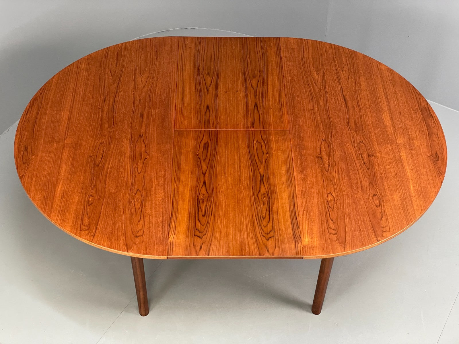 Vintage McIntosh Dining Table Circular Teak Extending 1960s Retro EB11685 MWOO2
