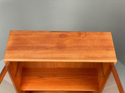 Vintage G Plan Teak Glazed Bookcase Retro 1970s Shelving EB10002 MWOO - UKDK FURNITURE