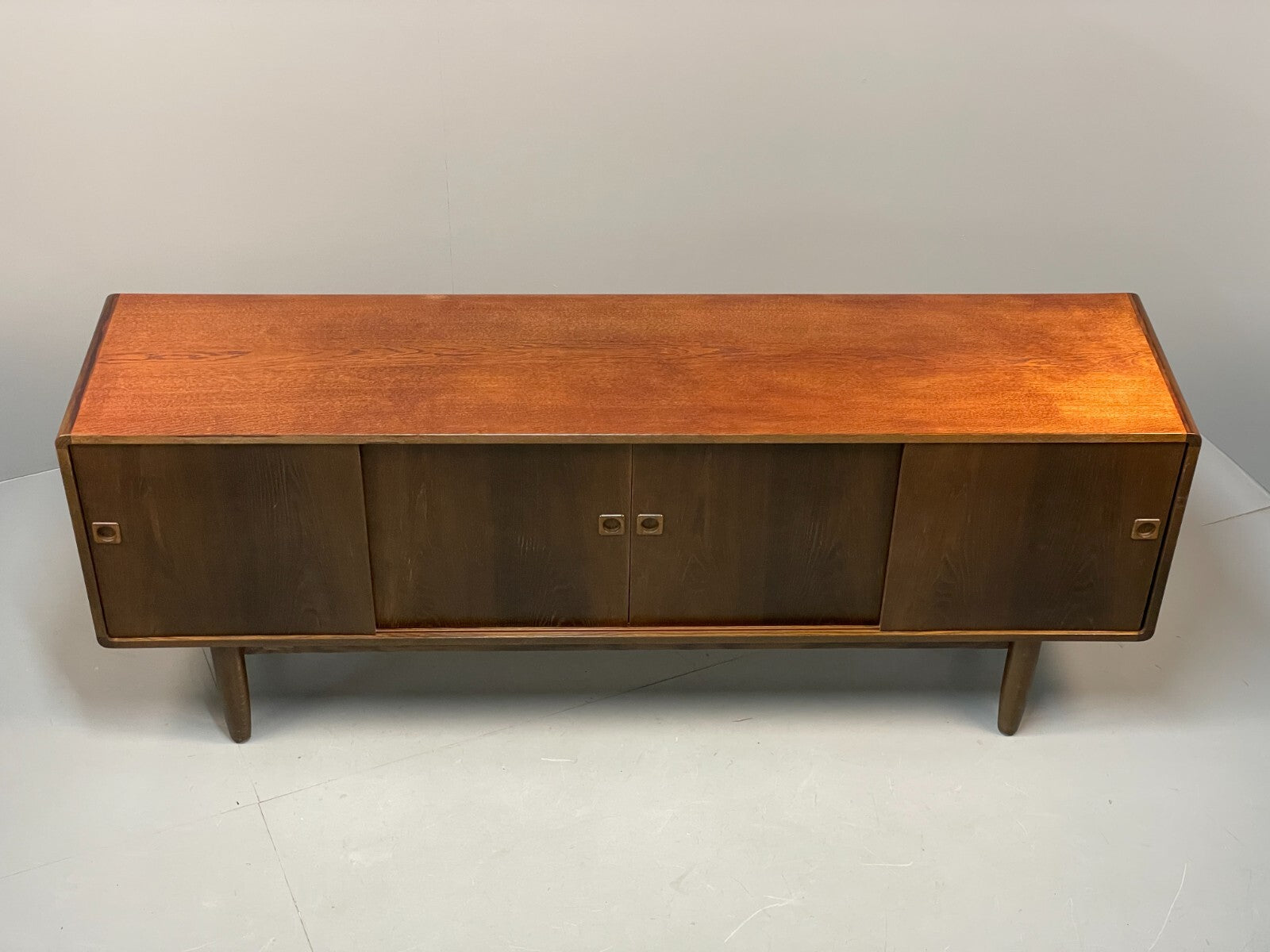 Vintage Danish Large Oak Sideboard Midcentury Shelving Storage EB8688 MWOO - UKDK FURNITURE