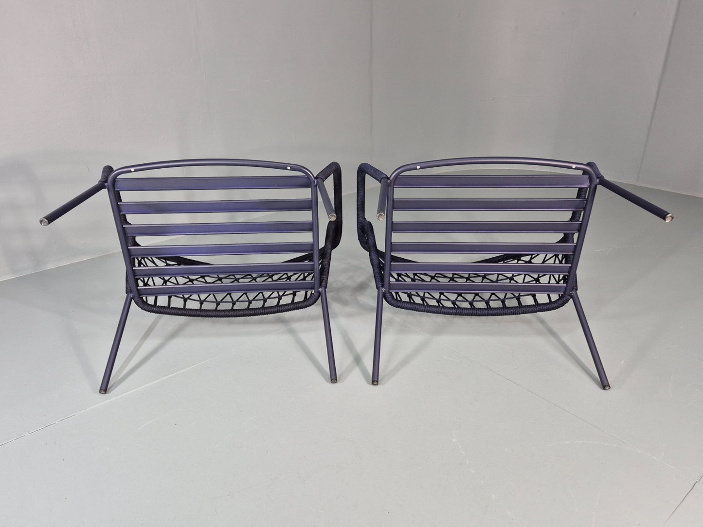2 Pedrali Panarea 3679 Chairs Modern Design Blue Italian EB11426 MNOR7