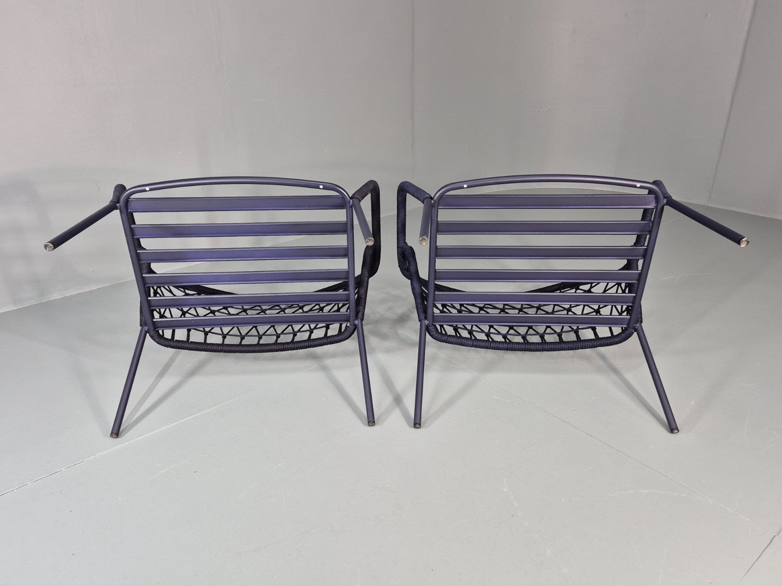 2 Pedrali Panarea 3679 Chairs Modern Design Blue Italian EB11426 MNOR7