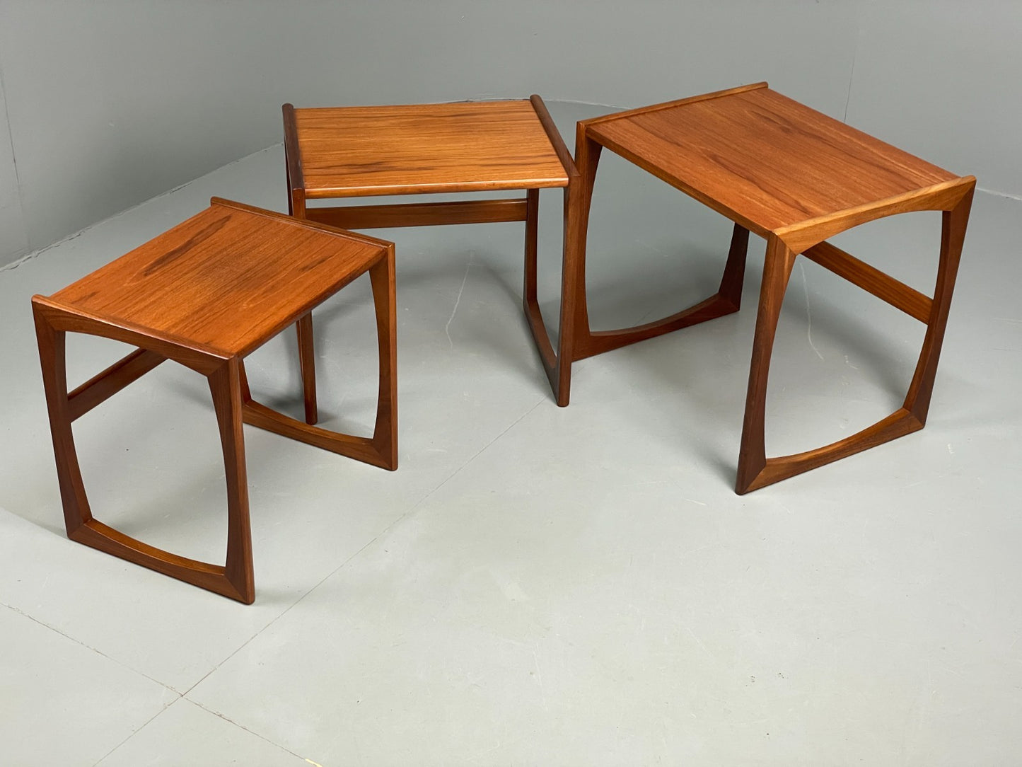 G Plan Nesting Tables Teak Quadrille Range Vintage Retro 1970s EB11678 MWOO15