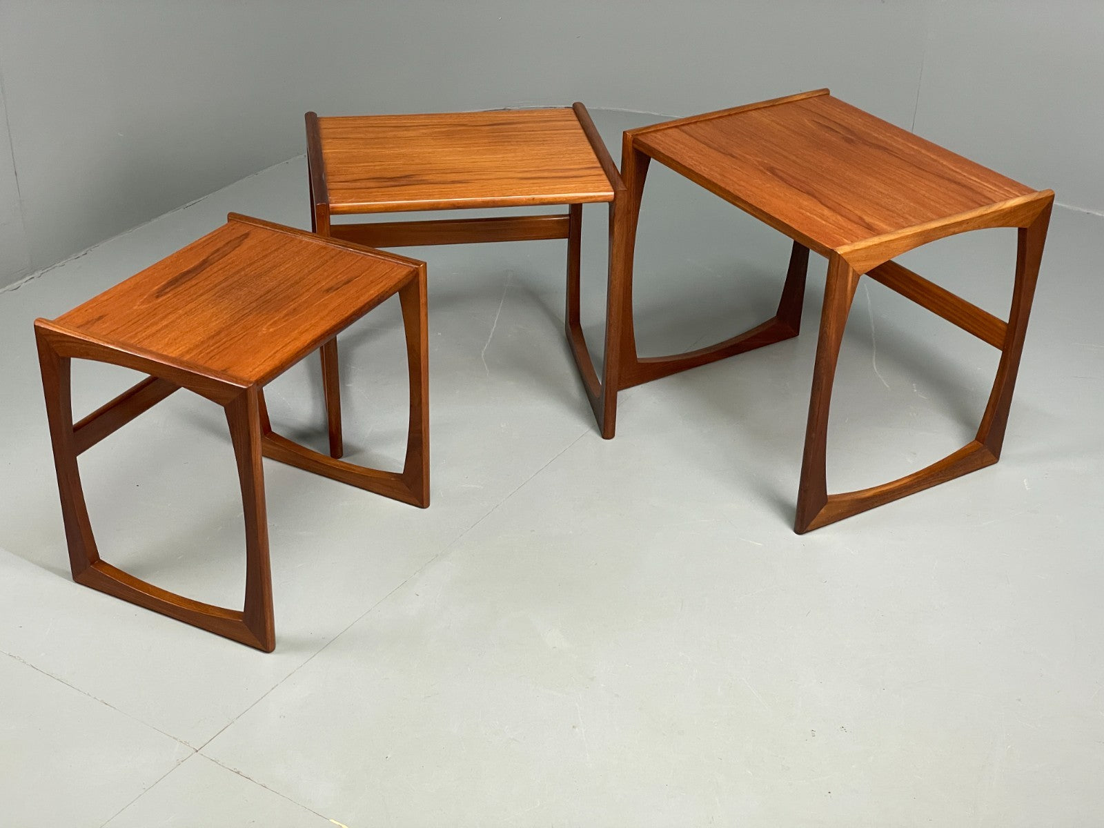 G Plan Nesting Tables Teak Quadrille Range Vintage Retro 1970s EB11678 MWOO15