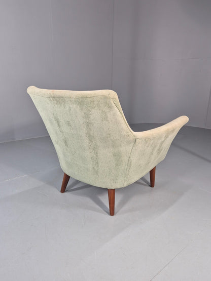 Mid Century Scandinavian Lounge Chair 1960s Retro Green  EB11090 MNOR11