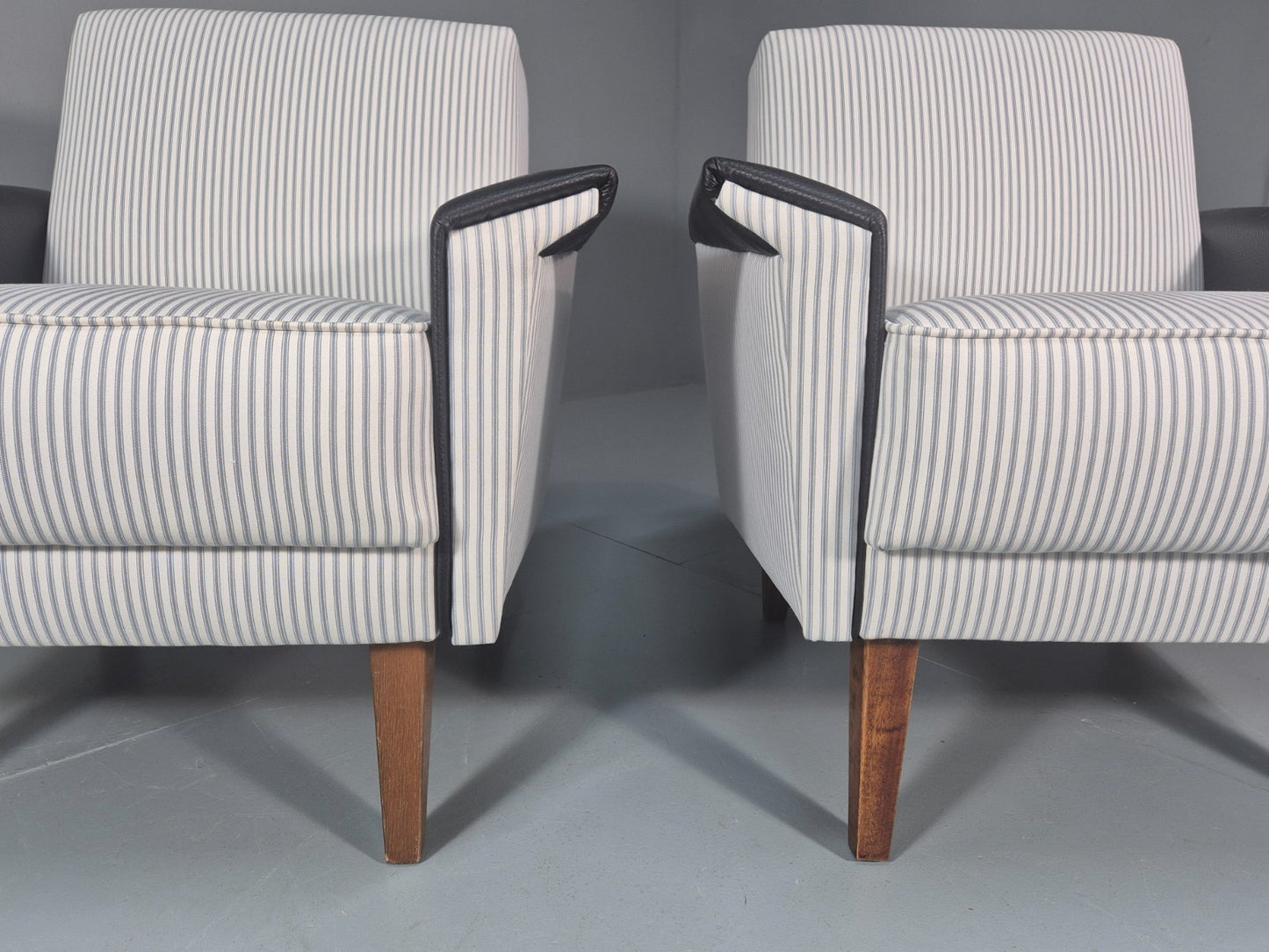 2 Mid Century Lounge Chairs Vintage Danish 1950s New Upholstery  EB10982 MNOR5