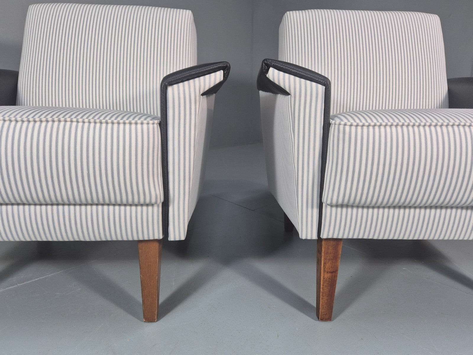 2 Mid Century Lounge Chairs Vintage Danish 1950s New Upholstery  EB10982 MNOR5