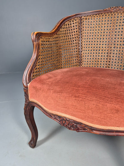 Vintage Danish Rococo Style Bergere Tub Chair 1950s Retro EB9611 VBER - UKDK FURNITURE