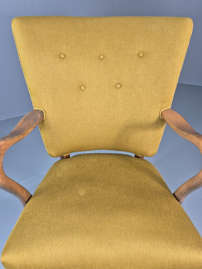 Vintage Mid Century Danish Lounge Chair High Back 1950s Retro EB11815 MNOR7