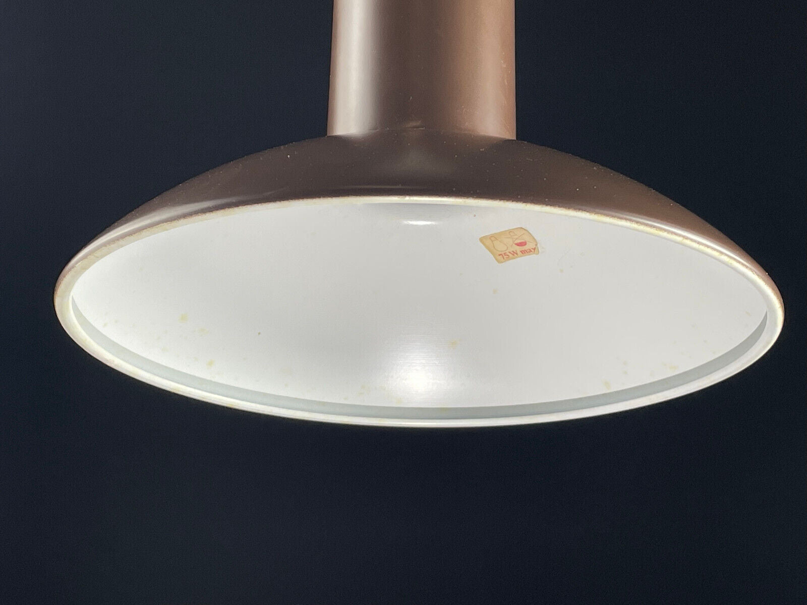 Danish Brown Steel Pendant Ceiling Lamp Retro Vintage EB4003 LCLC - UKDK FURNITURE
