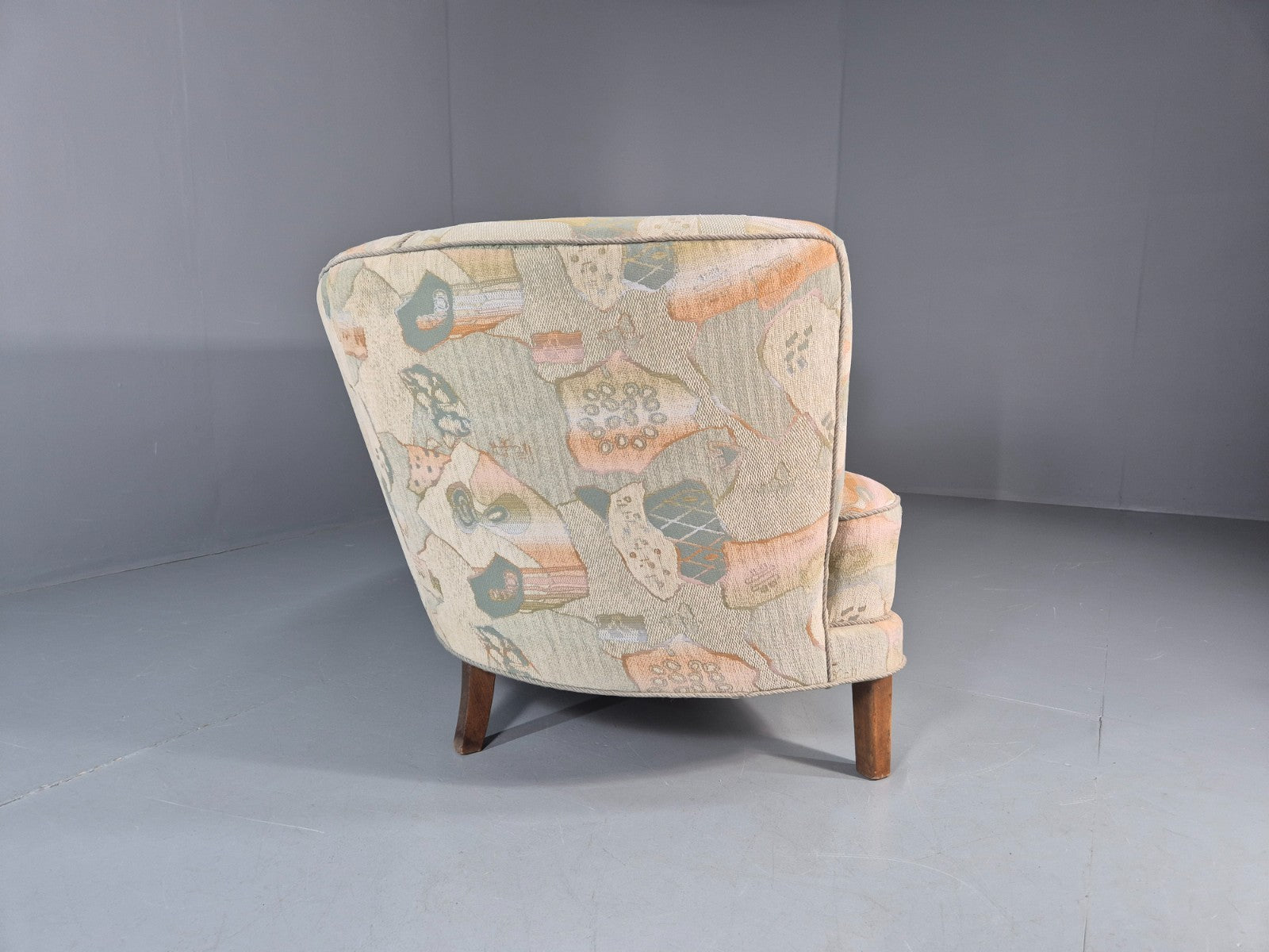 Vintage Two Seater Danish Curved Banana Sofa 1930s Art Deco Retro EB10792 M2SS11