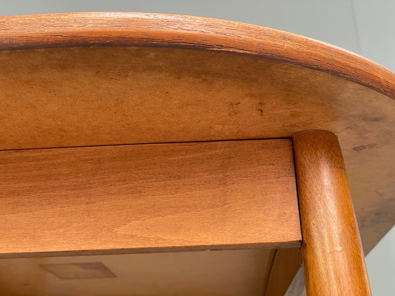 Vintage 1960s Dining Table Formica Beech Mid Century By P I Dinette EB9823 MWOO - UKDK FURNITURE