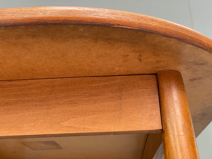 Vintage 1960s Dining Table Formica Beech Mid Century By P I Dinette EB9823 MWOO - UKDK FURNITURE