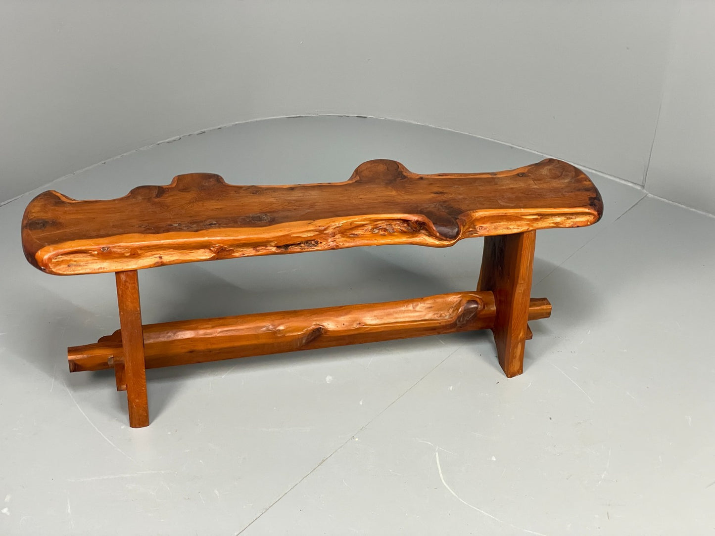 Natural Live Edge Bench Chunky Solid Organic Design EB11066 MWOO13