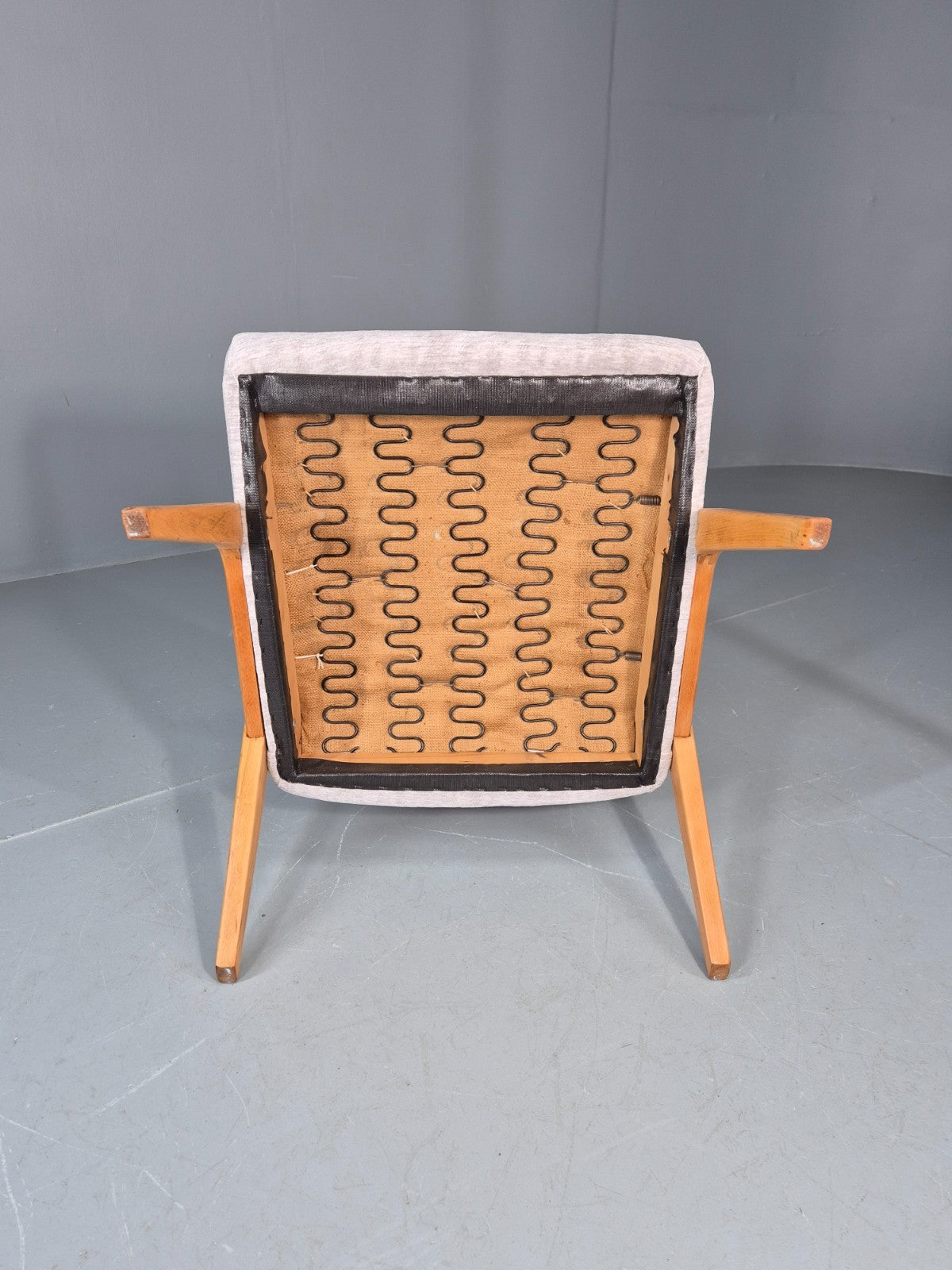 Vintage Mid Century Lounge Chair Swedish 1960s Design Reupholstered EB11670 MNOR13