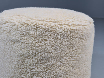 Vintage 1970s Fun Fur Footstool Retro EB11531 MFOO2