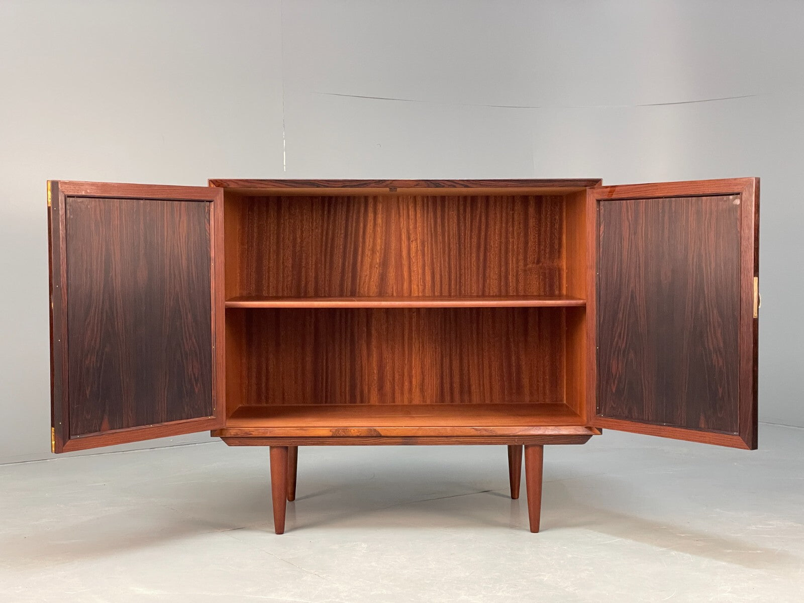 Vintage Danish Double Door Cabinet By LYBY Møbler Mid Century EB8844 MWOO - UKDK FURNITURE