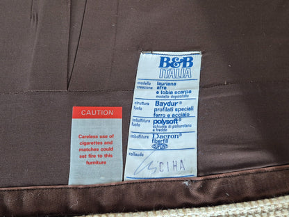 Afra and Tobia Scarpa for B and B Italia Two Seater  Lauriana 80s EB11007 M2SS8