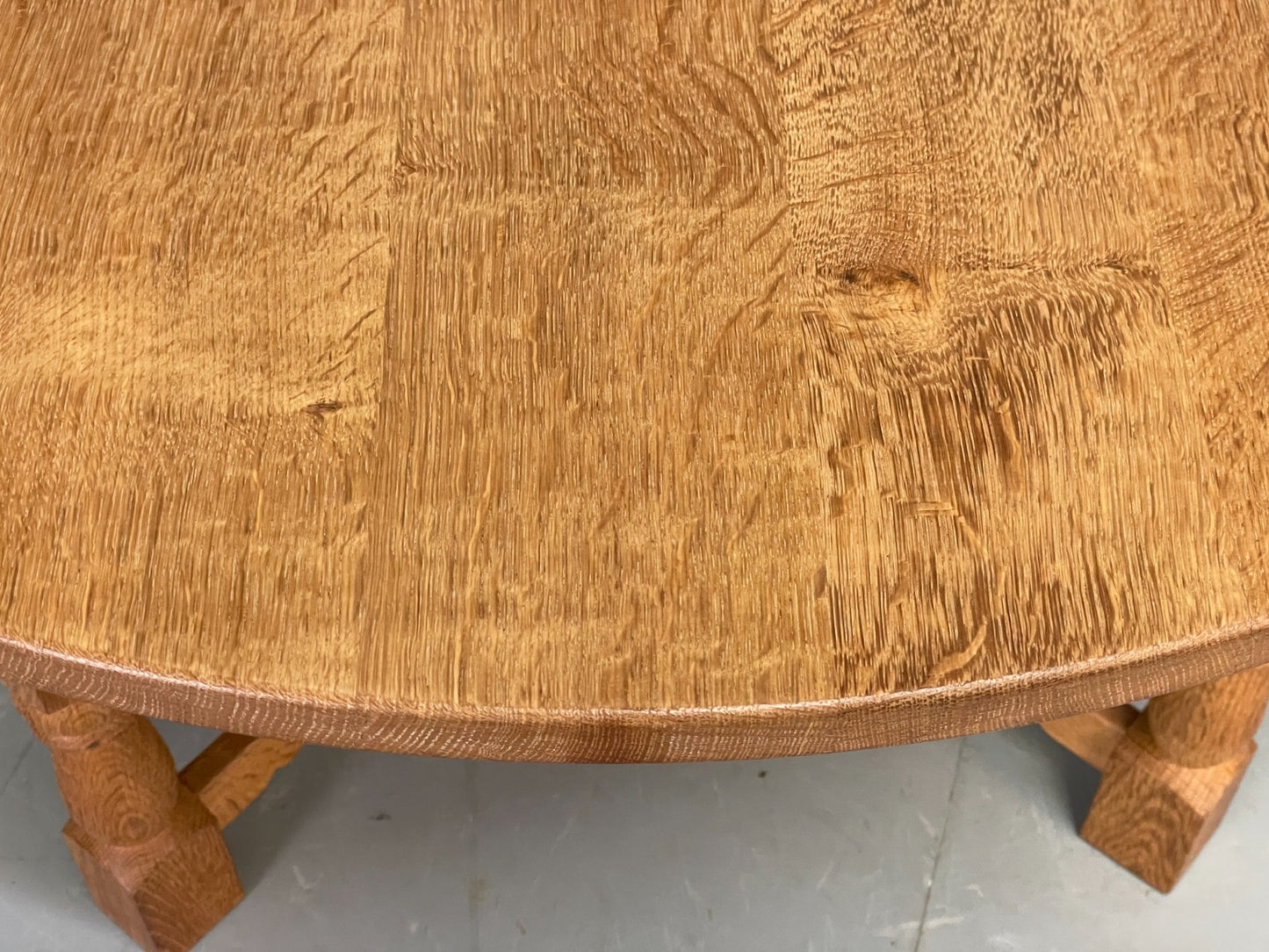 Round Oak Coffee Table Henning Kjaernulf Style Danish Design EB10825 MWOO12