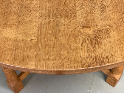 Round Oak Coffee Table Henning Kjaernulf Style Danish Design EB10825 MWOO12