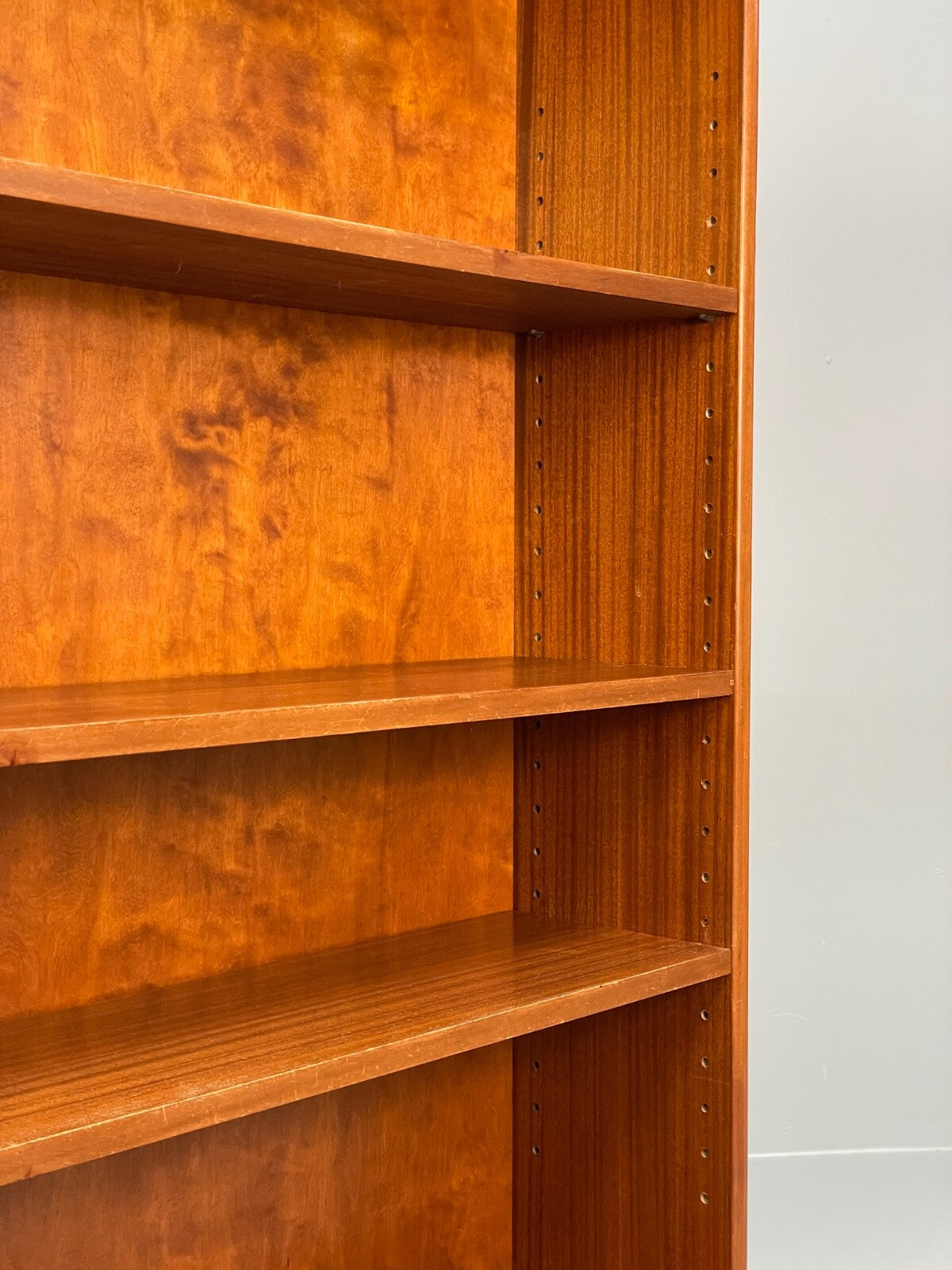 Vintage Danish Walnut Bookcase 1950s Retro Adjustable Shelving EB8812 MWOO - UKDK FURNITURE