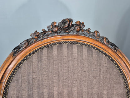 2 Antique Rococo Armchairs Walnut Frames 1880s Denmark Quality  EB111331 VCLO15