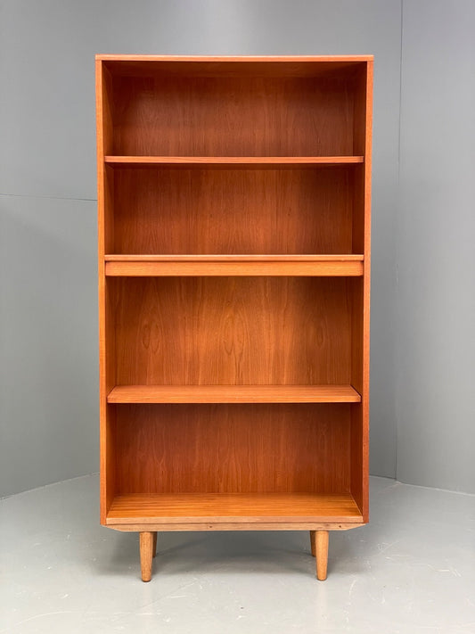 Vintage G-Plan Teak Tall Bookcase Adjustable Retro Shelving Storage EB10000 MWOO - UKDK FURNITURE