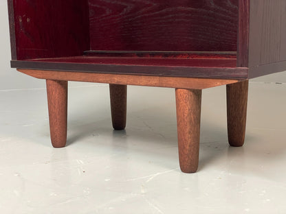 Vintage Dark Oak Bookcase Adjustable Shelf By Beaver & Tapley EB11500 MWOO9