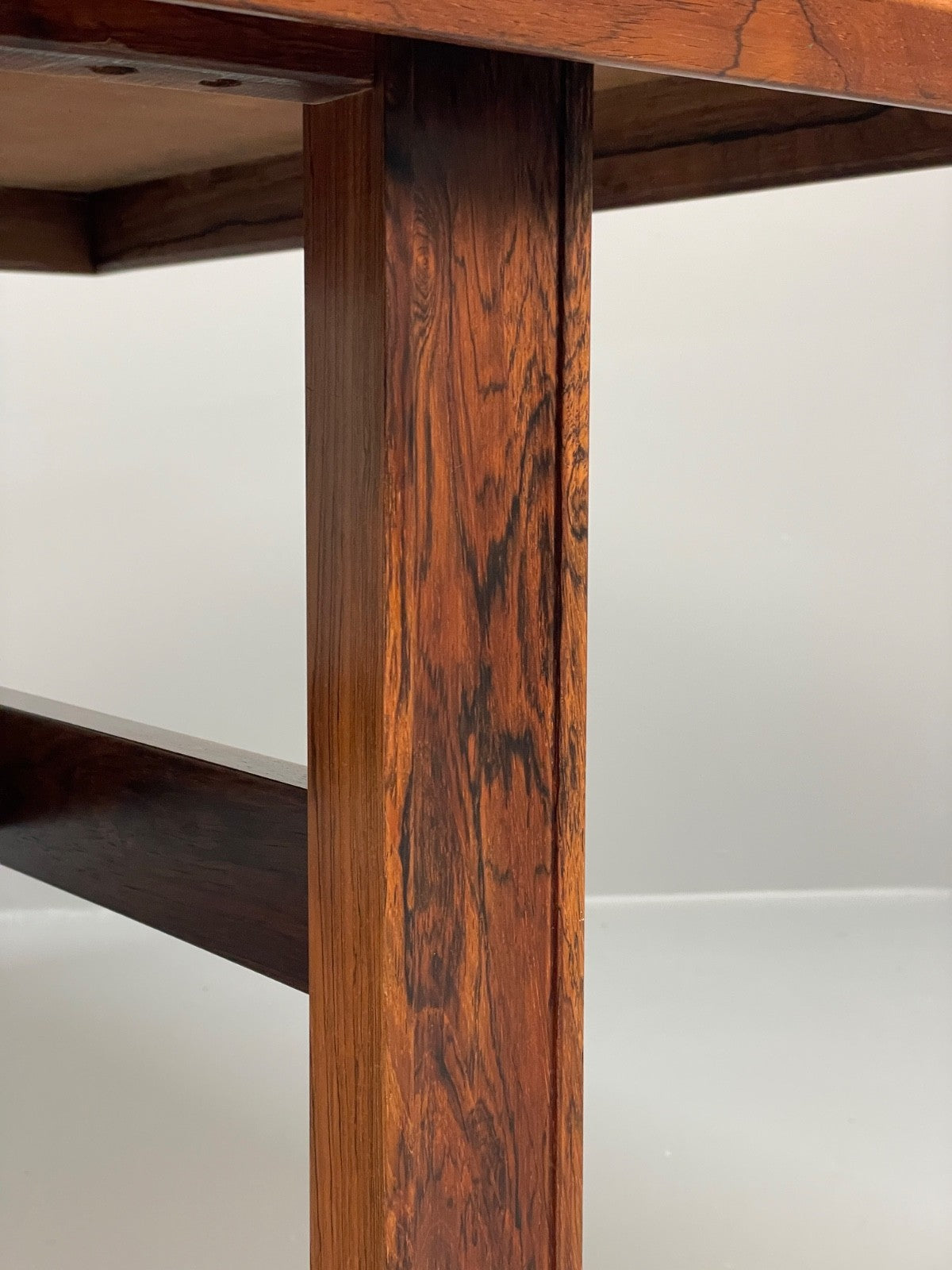 Vintage Danish Coffee Table - 1960s Mid Century Shaped Solid Legs EB11182 MWOO3