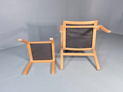 Vintage Danish Bentwood Chair and Footstool Ostergaard Style Retro EB11297 MBEN14