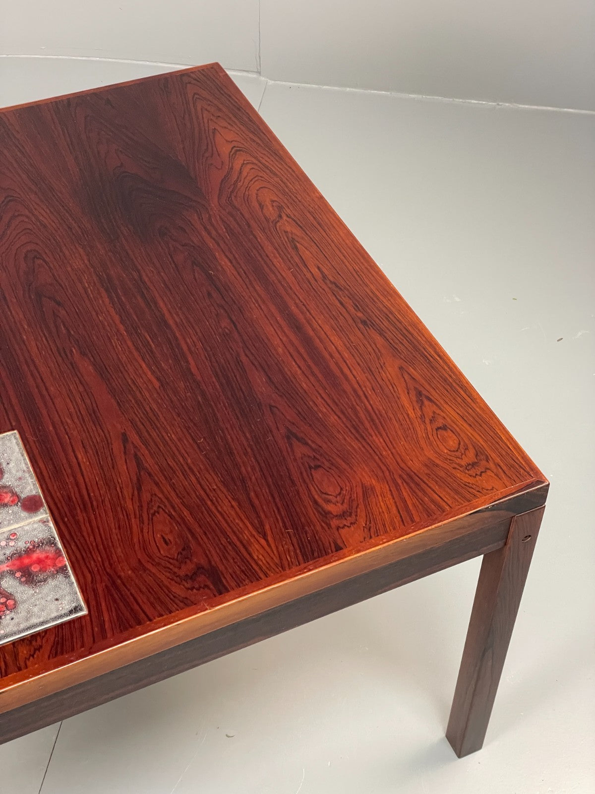 Vintage Square Coffee Table - Tile topped 1960s Danish Mid Century EB10872 MWOO3