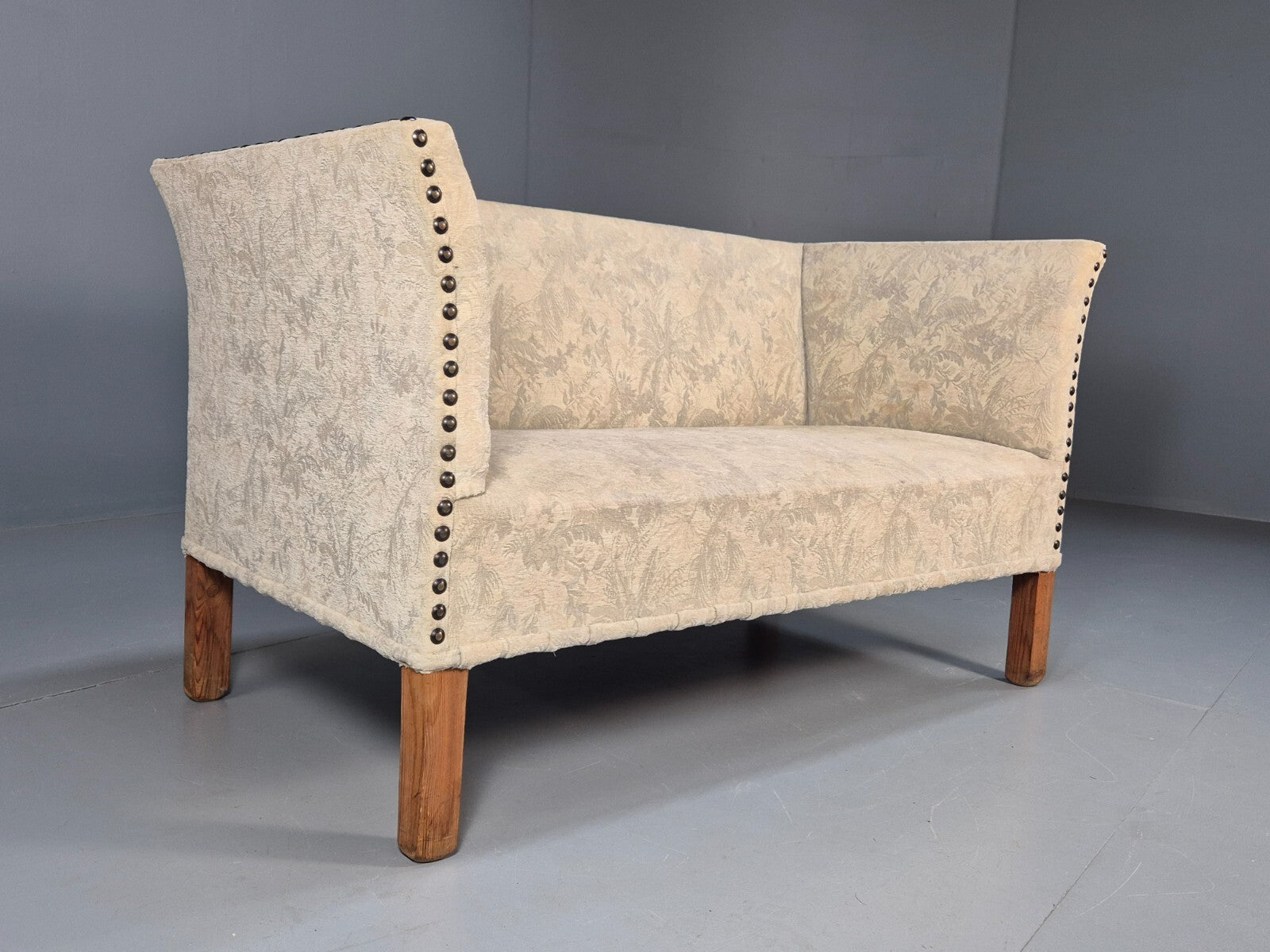 Vintage Danish 2 Seat Sofa Small Boxy 1950s Retro EB9560 M2SS - UKDK FURNITURE
