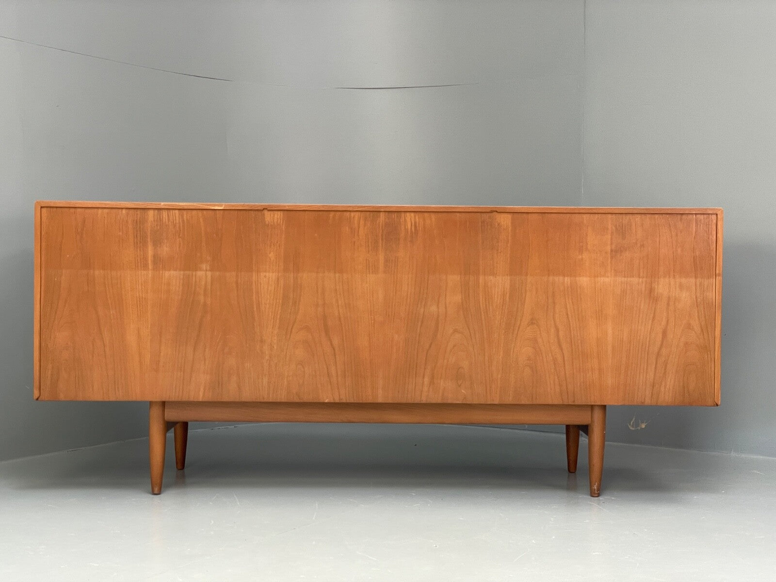 Vintage Scandart Elm Sideboard 1960s Mid Century Drawers Shelving EB9812 MWOO - UKDK FURNITURE