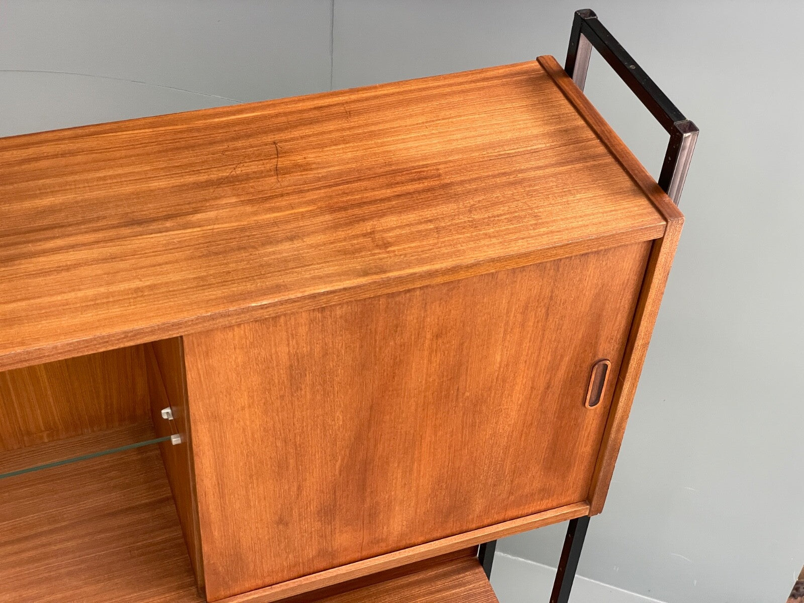 Vintage Modular Teak Wall Unit By Interflex 1960s Retro Drawers EB9822 MWOO - UKDK FURNITURE