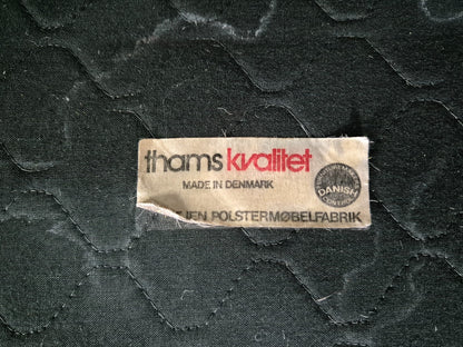 2 Seat Sofa Vintage Danish Brown Leather Thams Retro 1970s MCM EB7289 M2SS5